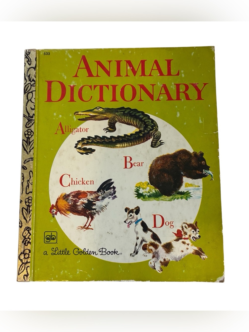 6/$20🎉 1976 ‘ANIMAL DICTIONARY’ VINTAGE LITTLE GOLDEN BOOK